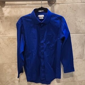 Pierre Cardin regular fit Large 16-16.5 blue